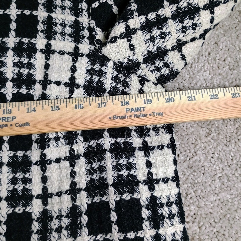 Requirements Plaid Tweed Coat Jacket Womens 8 Preppy Y2K Old Money Preppy - Picture 9 of 11